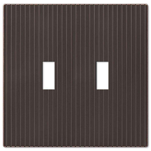 Mies Aged Bronze Double Toggle - Wallplatesonline.com