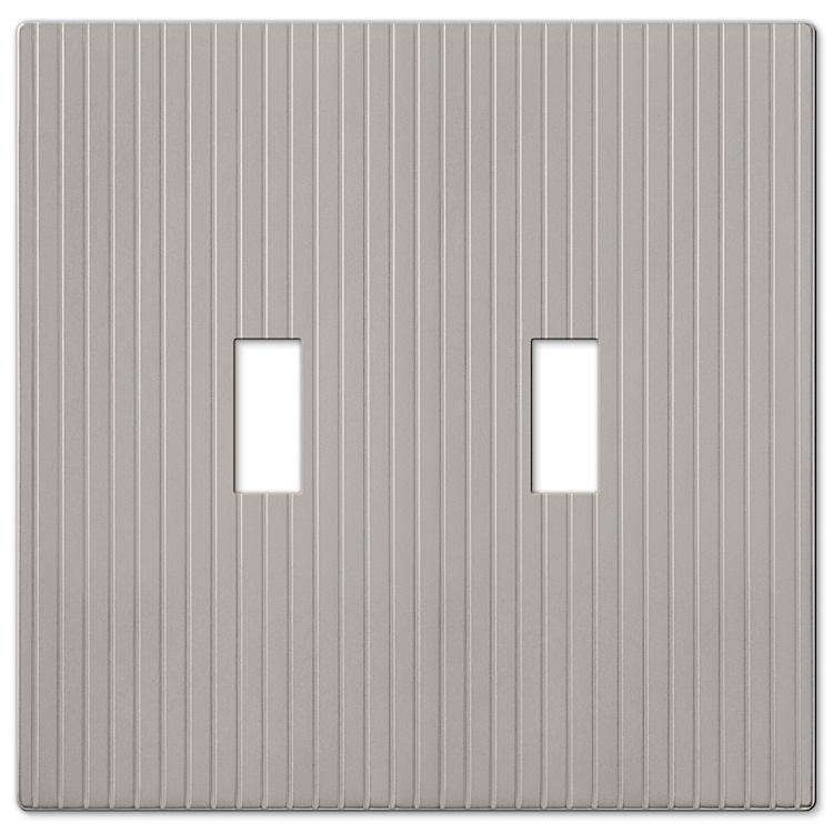 Mies Satin Nickel Double Toggle - Wallplatesonline.com