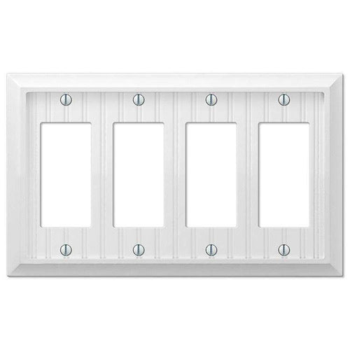 Discontinued Cottage White Wood 4 Rocker (GFI) - Wallplatesonline.com
