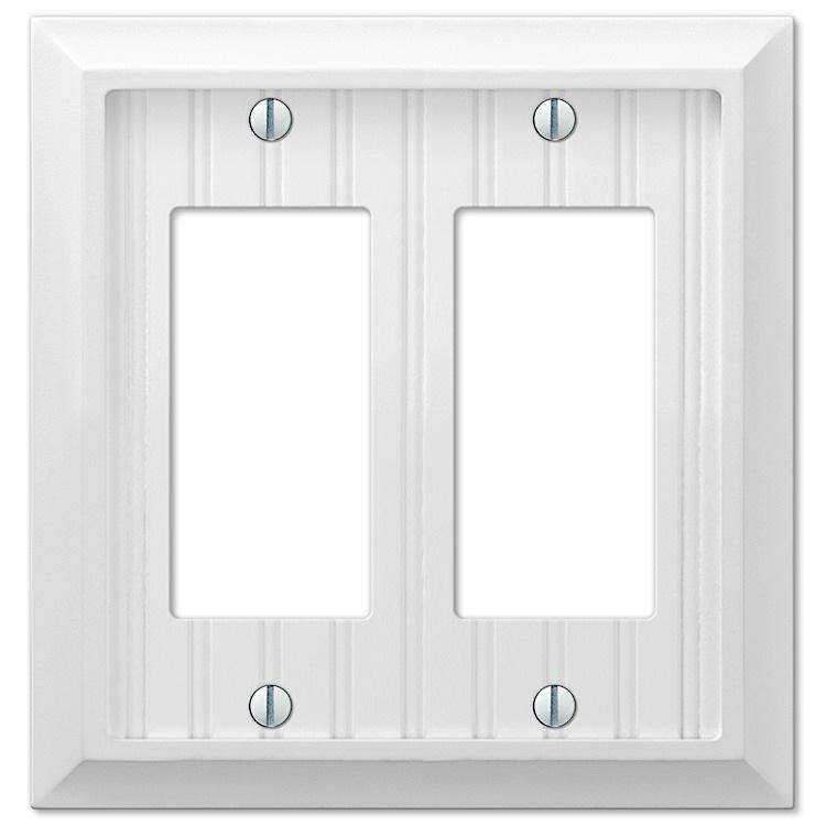 Discontinued Cottage White Wood 2 Rocker (GFI) - Wallplatesonline.com