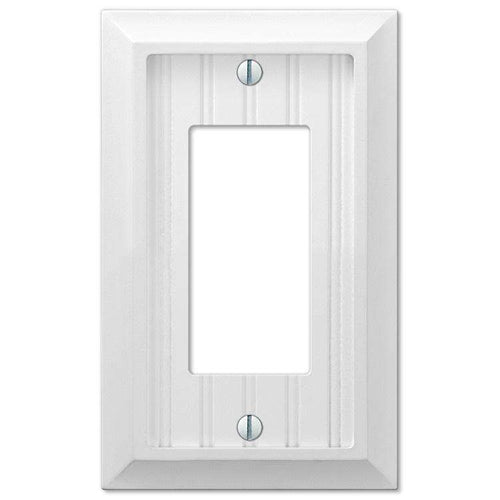 Discontinued Cottage White Wood 1 Rocker (GFI) - Wallplatesonline.com