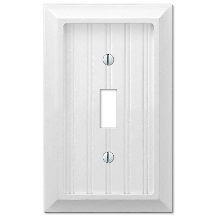 Cottage White Wood Cover Plates - Wallplatesonline.com