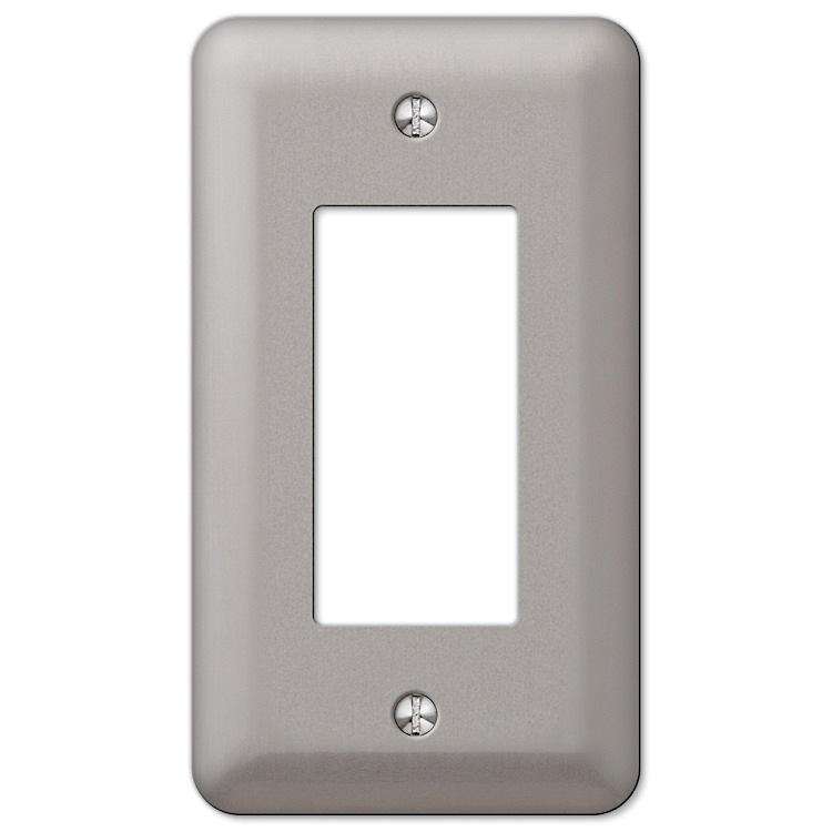 Devon Brushed Nickel 1 Rocker (GFI) - Wallplatesonline.com