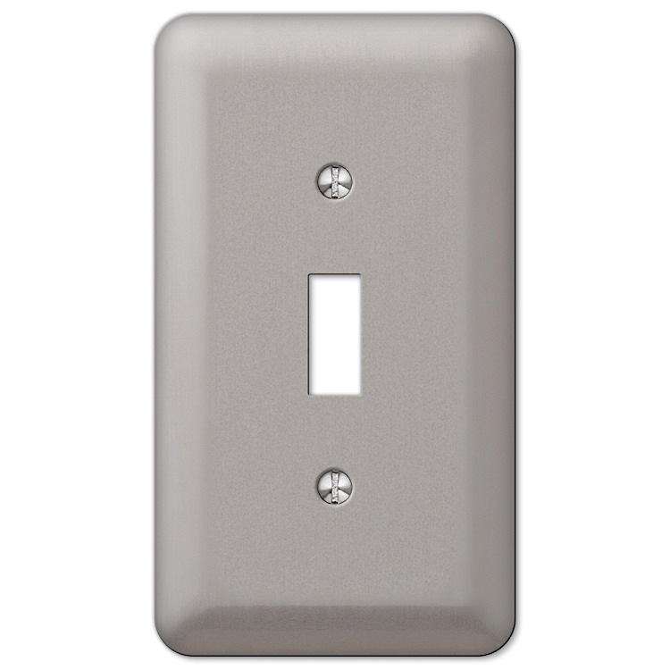 Devon Brushed Nickel Cover Plates - Wallplatesonline.com