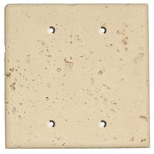 Sand Stone Double Blank Cover Plate