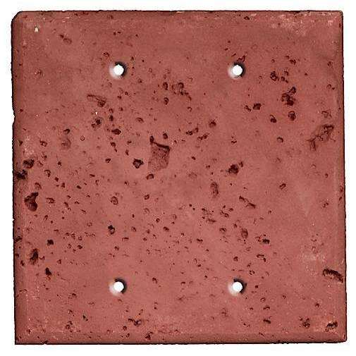 Brick Stone Double Blank Cover Plate