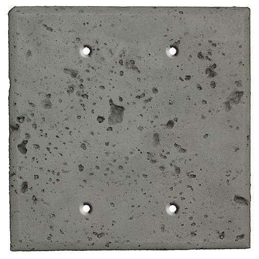 Gray Stone Double Blank Cover Plate - Wallplatesonline.com