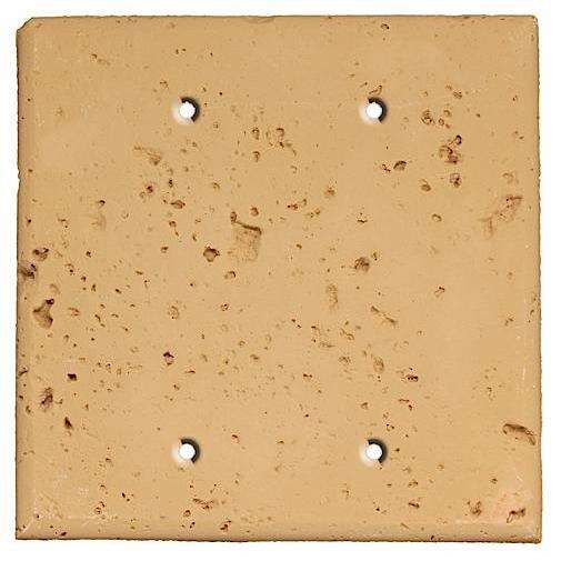 Caramel Stone Double Blank Cover Plate