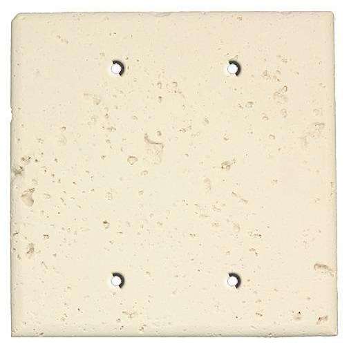 Bone Stone Double Blank Cover Plate