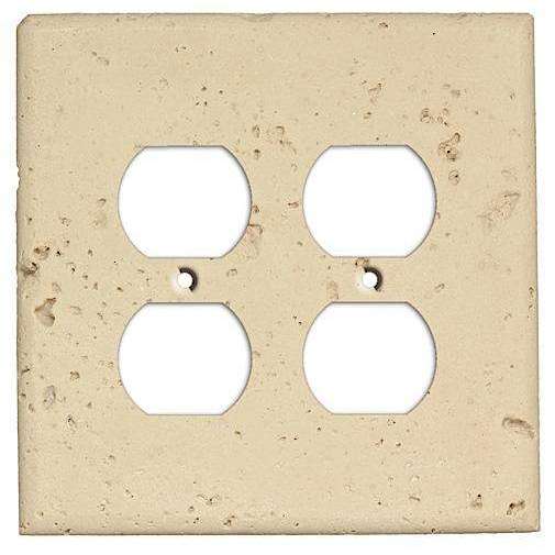 Sand Stone 2 Duplex Outlet Cover Plate