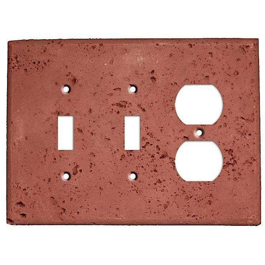 Brick Stone 2 Toggle / Duplex Outlet Cover Plate - Wallplatesonline.com