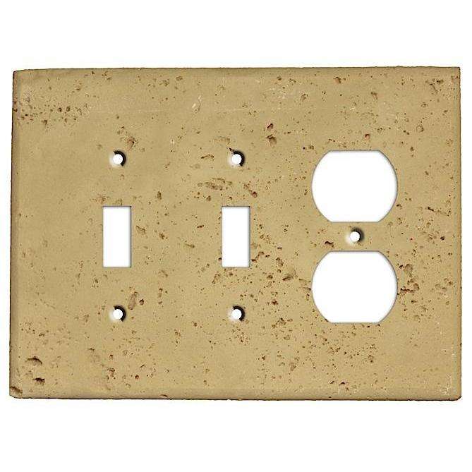 Khaki Stone 2 Toggle / Duplex Outlet Cover Plate