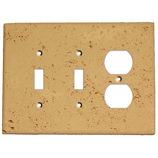 Caramel Stone 2 Toggle / Duplex Outlet Cover Plate