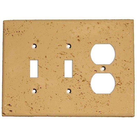 Caramel Stone 2 Toggle / Duplex Outlet Cover Plate:Wallplatesonline.com