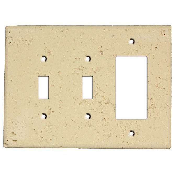 Sand Stone 2 Toggle / Rocker Cover Plate