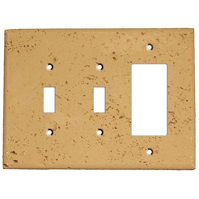 Caramel Stone 2 Toggle / Rocker Cover Plate