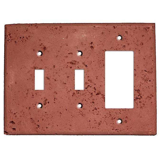 Brick Stone 2 Toggle / Rocker Cover Plate - Wallplatesonline.com