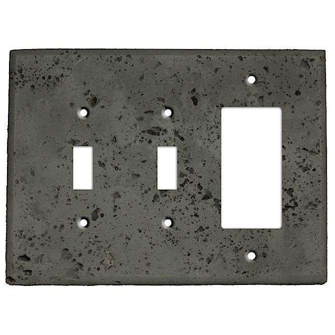 Charcoal Stone 2 Toggle / Rocker Cover Plate