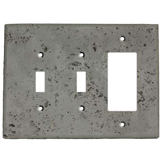 Gray Stone 2 Toggle / Rocker Cover Plate - Wallplatesonline.com