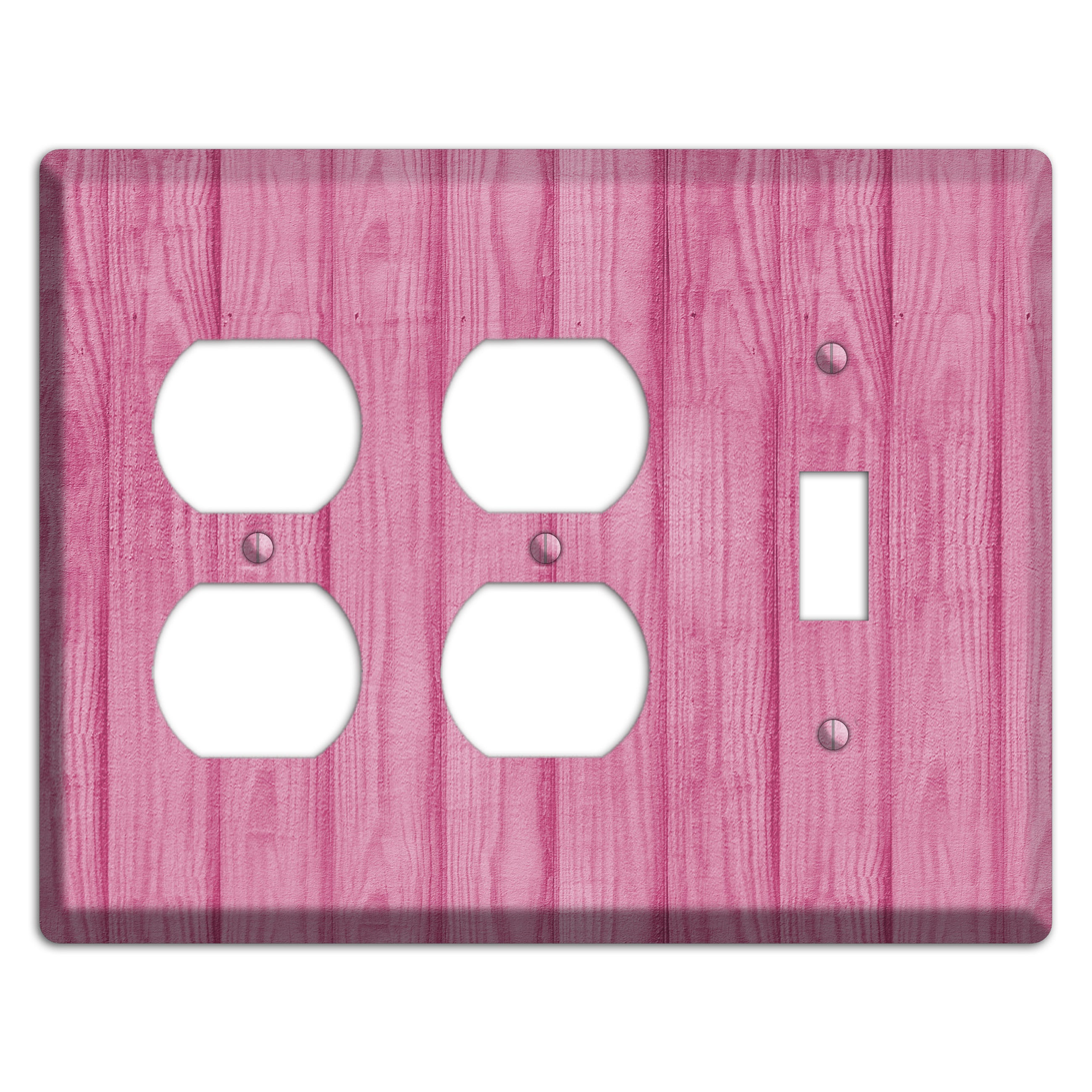 Can Can Pink Texture 2 Duplex / Toggle Wallplate