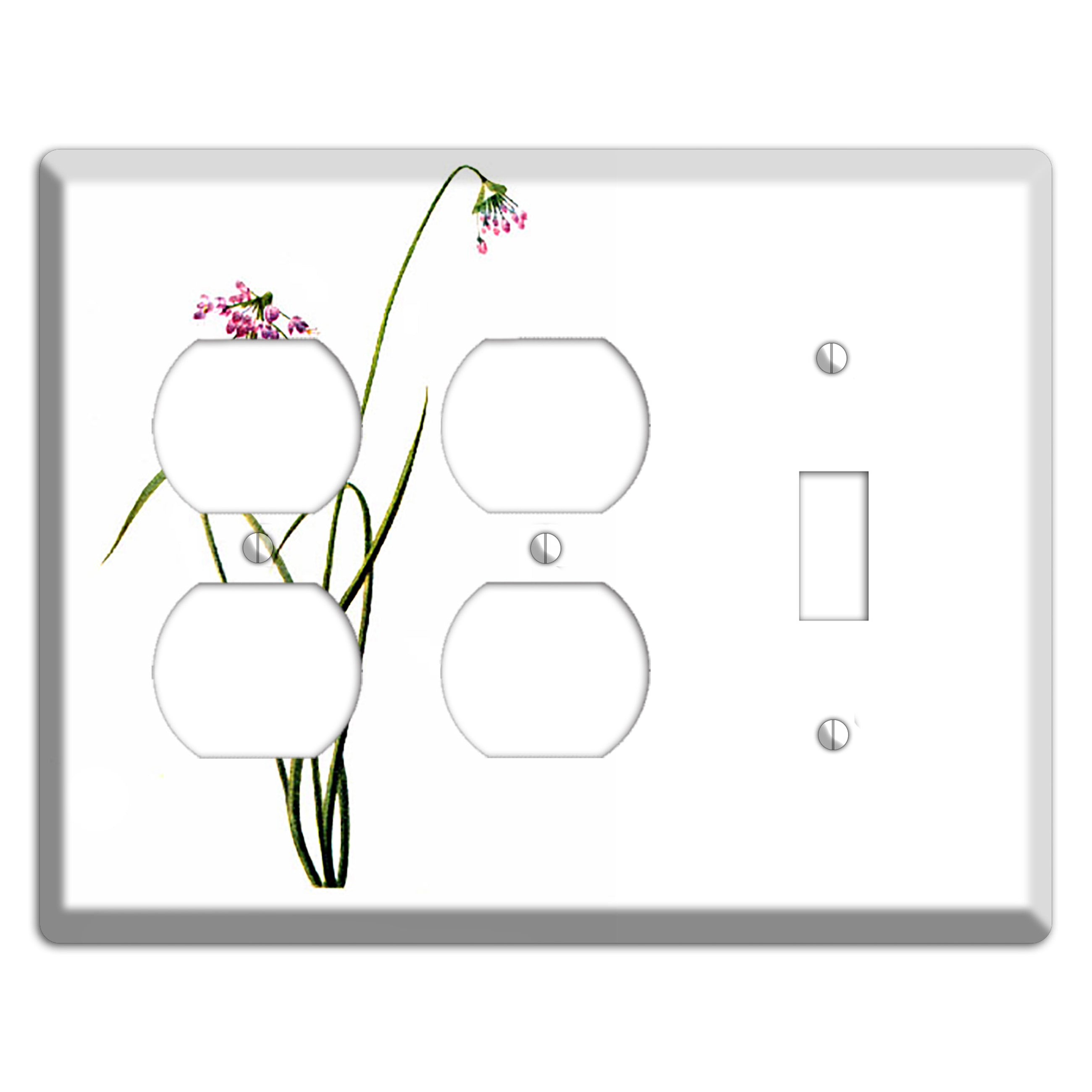 Allium Cernum 2 Duplex / Toggle Wallplate