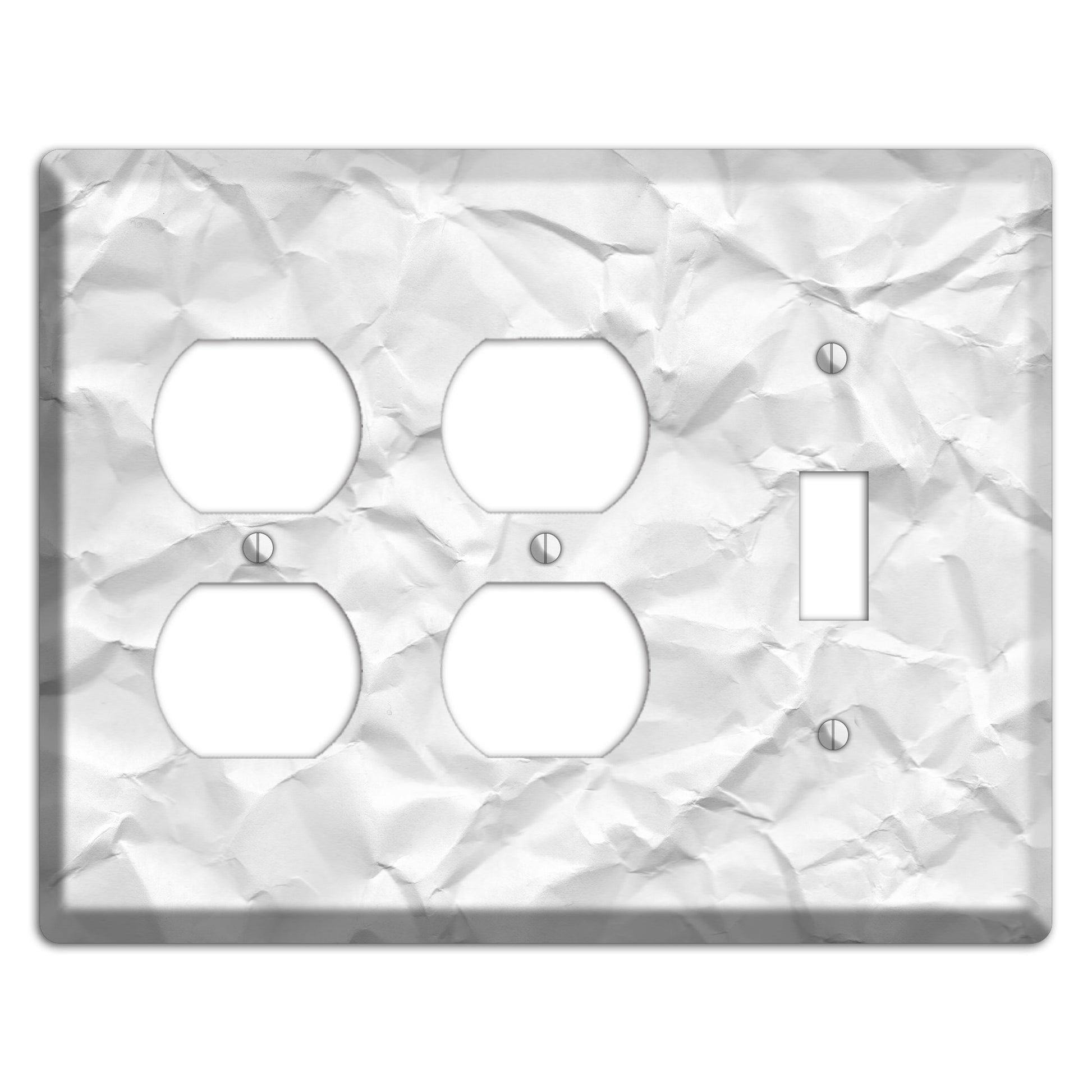 Alto Crinkled Paper 2 Duplex / Toggle Wallplate