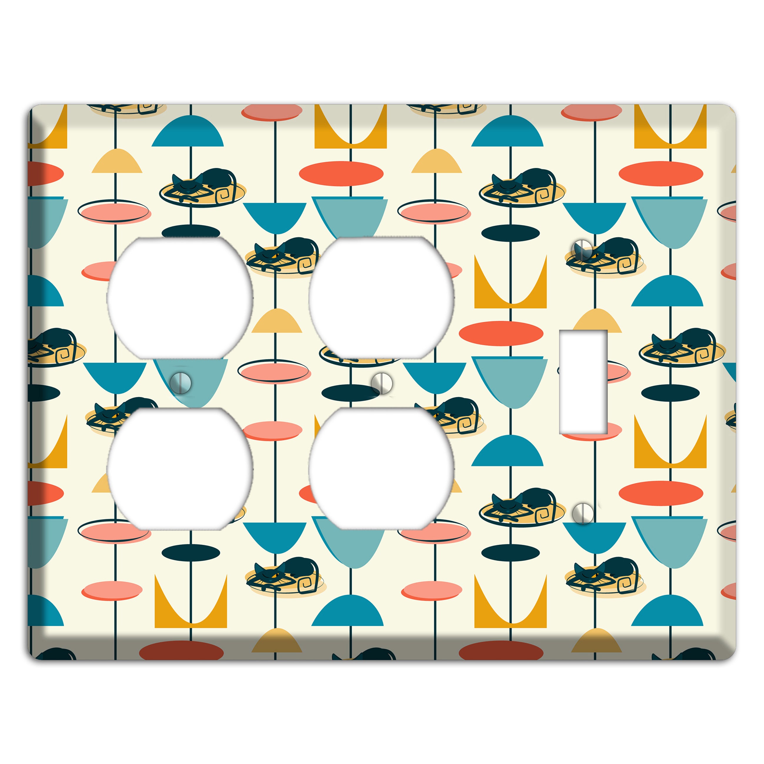 Sleeping Kitties 2 Duplex / Toggle Wallplate