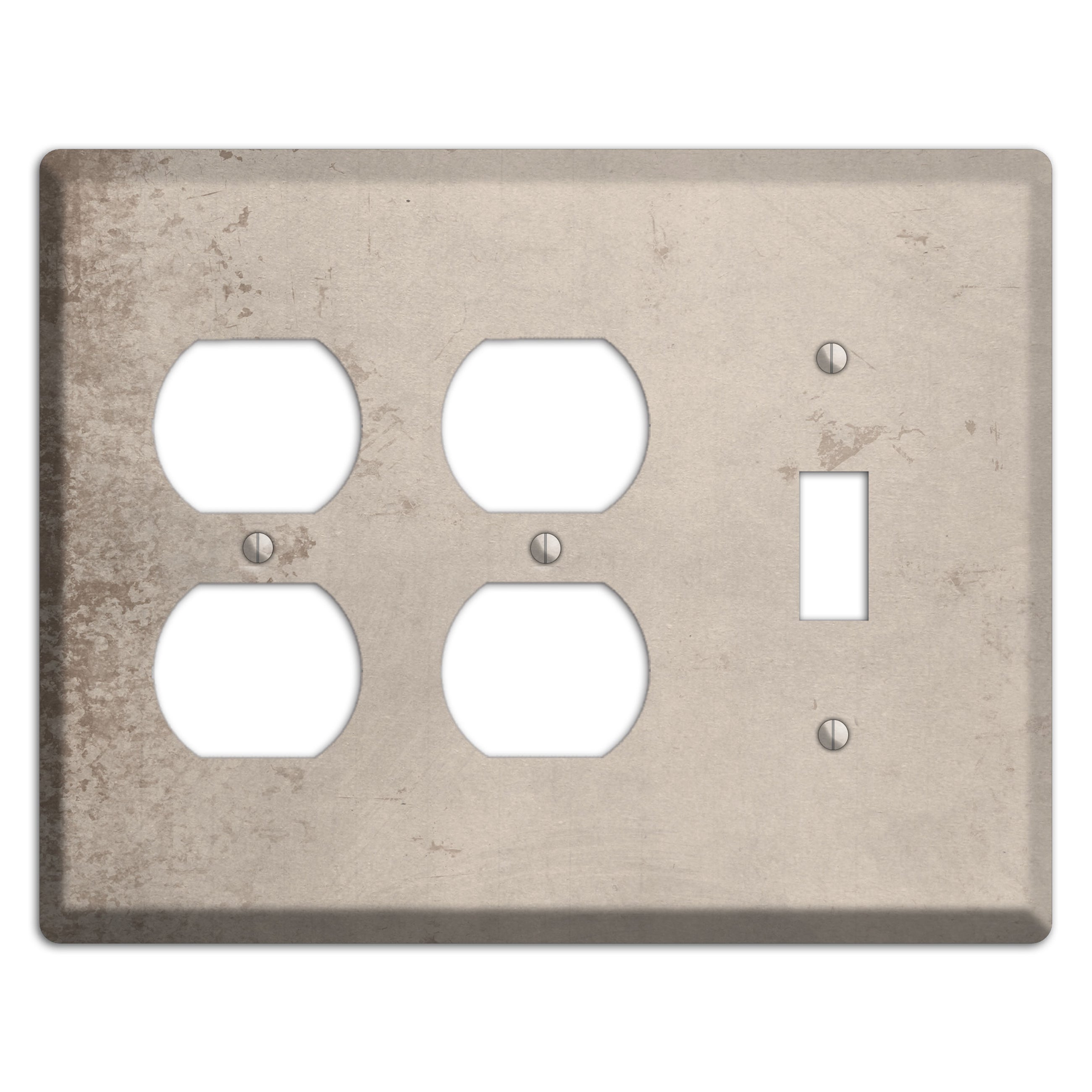 Sisal Vintage Grunge 2 Duplex / Toggle Wallplate