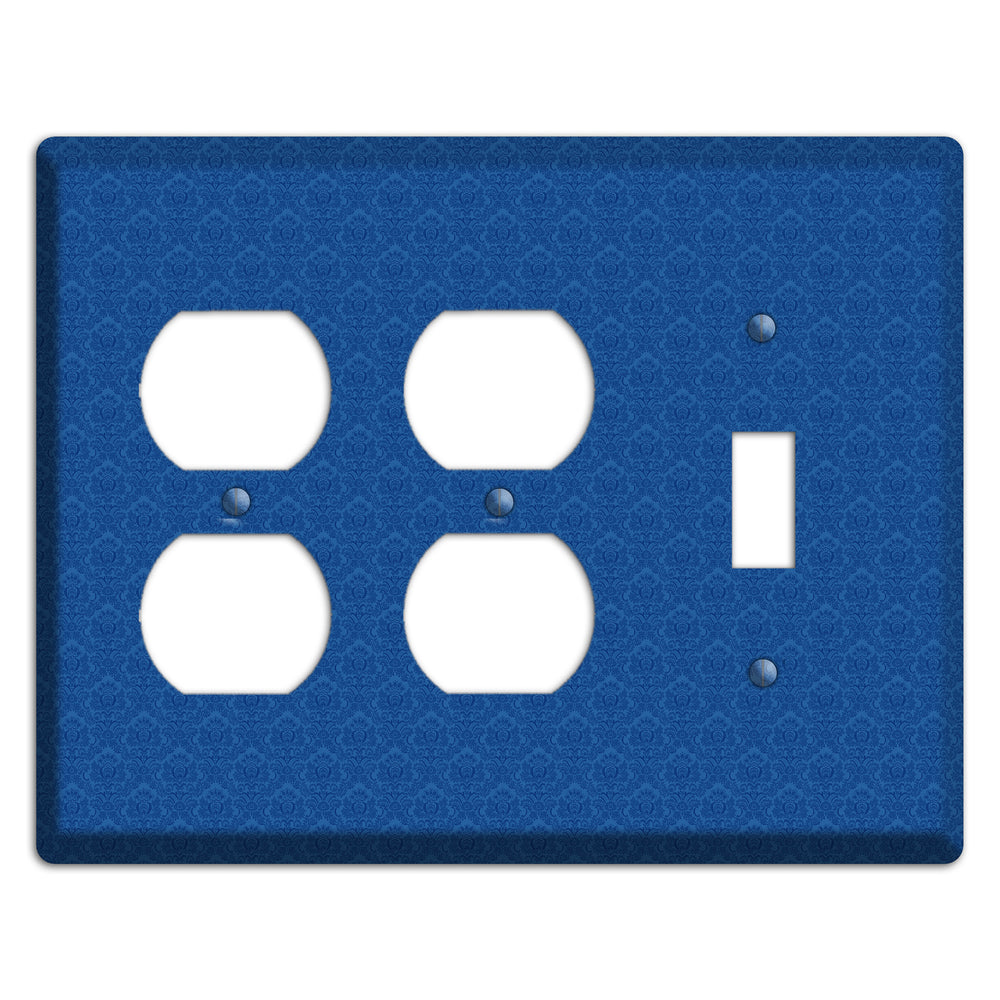 Blue Cartouche 2 Duplex / Toggle Wallplate