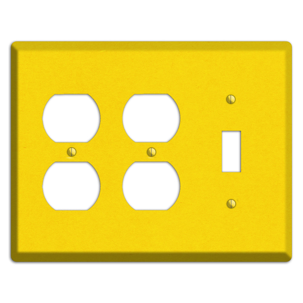 Moon Yellow Kraft 2 Duplex / Toggle Wallplate