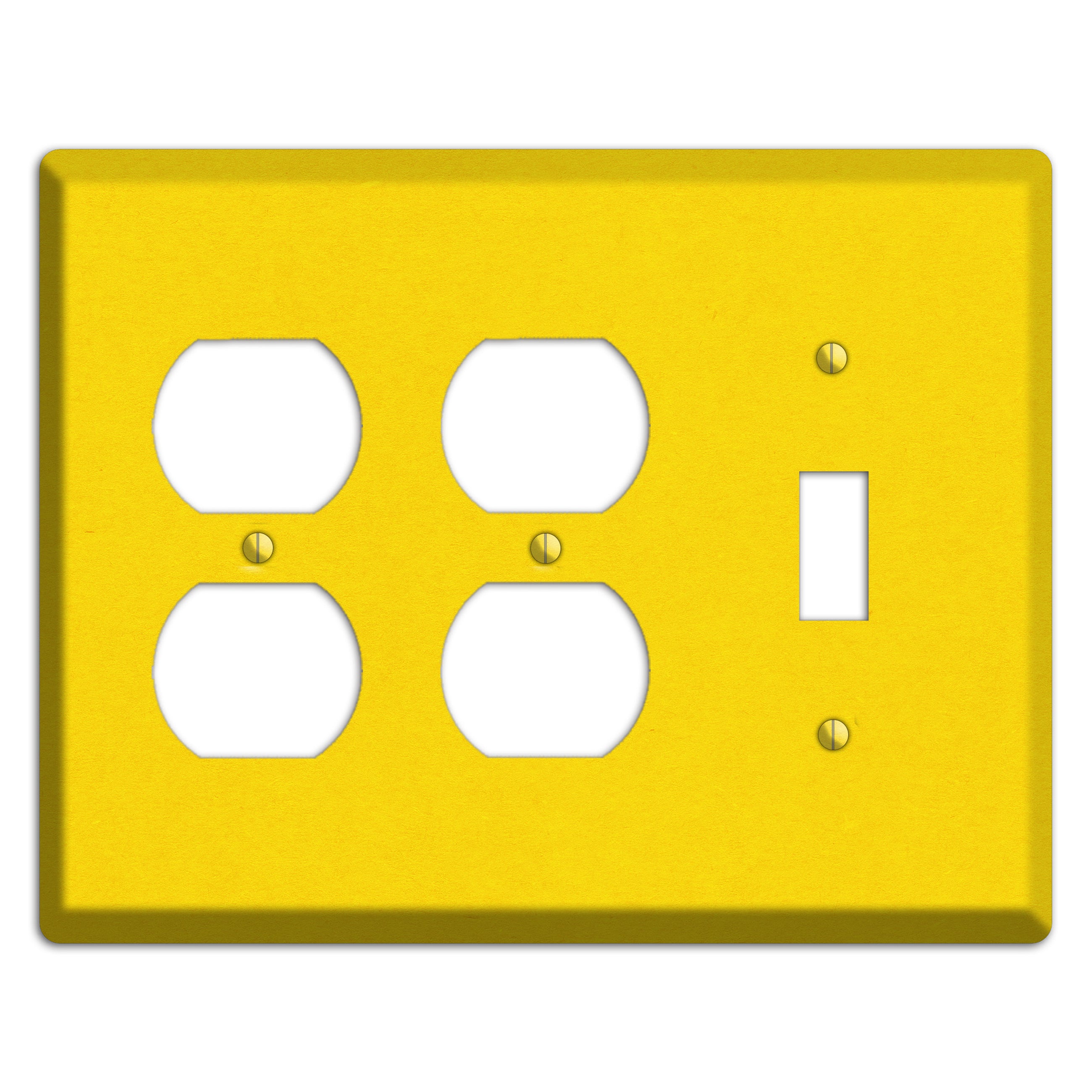 Moon Yellow Kraft 2 Duplex / Toggle Wallplate