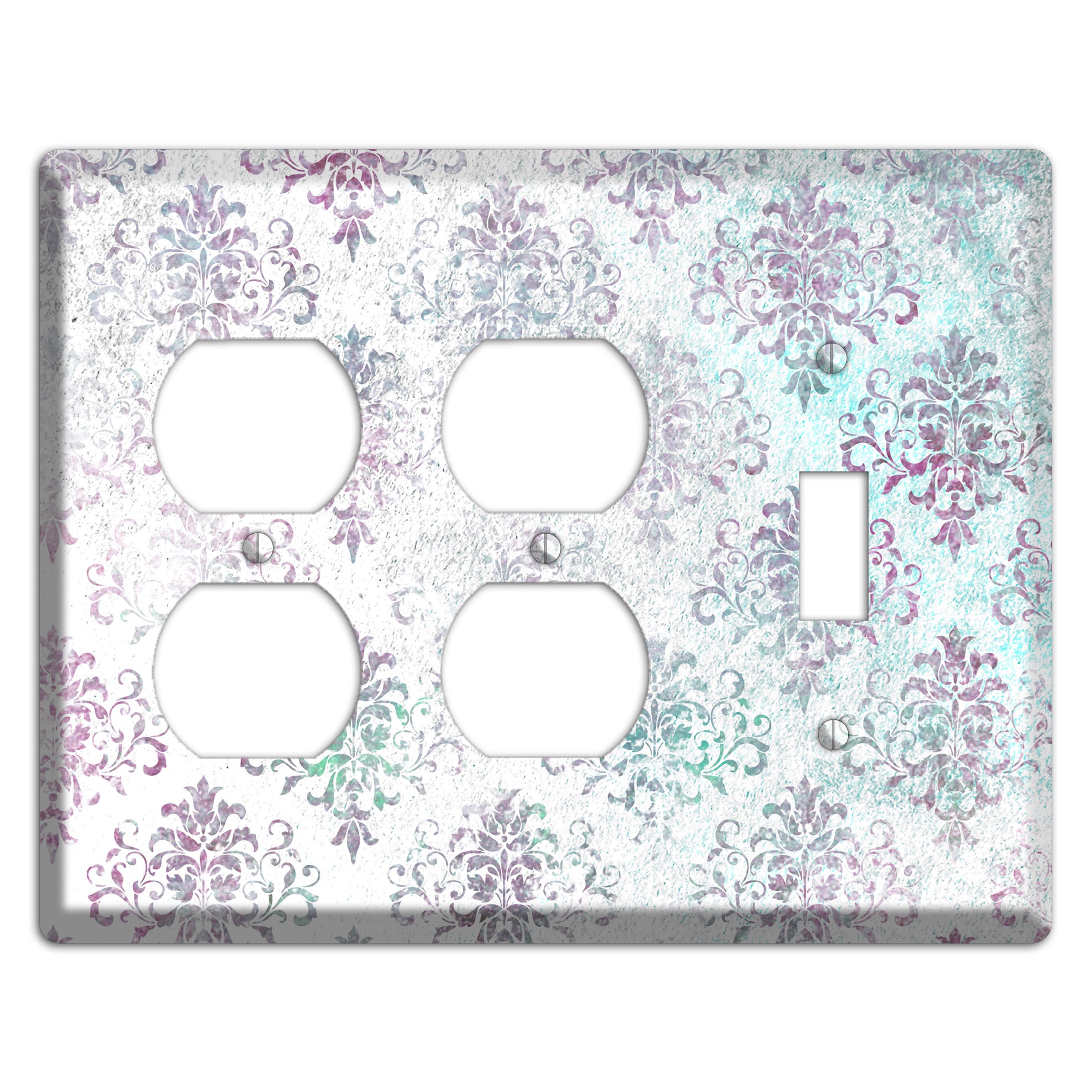 Tiara Whimsical Damask 2 Duplex / Toggle Wallplate