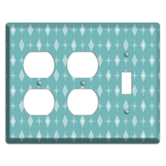 Blue Diamon 2 Duplex / Toggle Wallplate