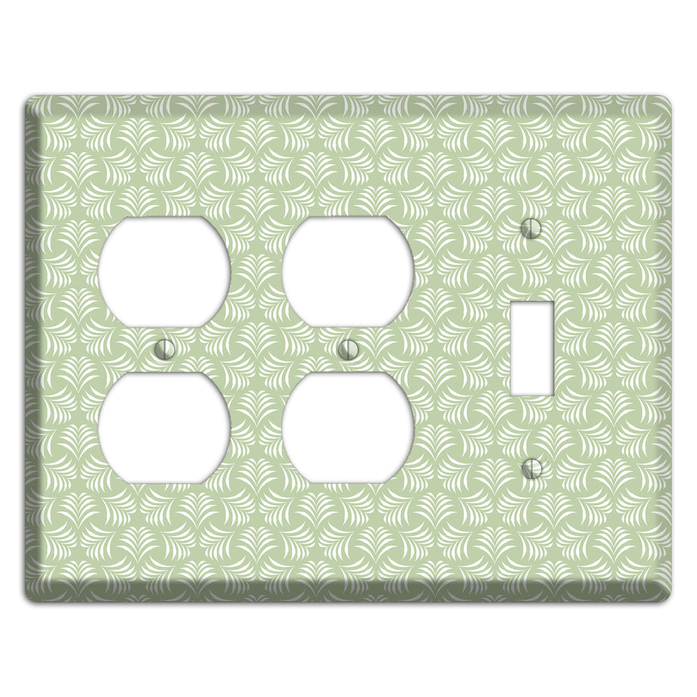 Leaves Style V 2 Duplex / Toggle Wallplate