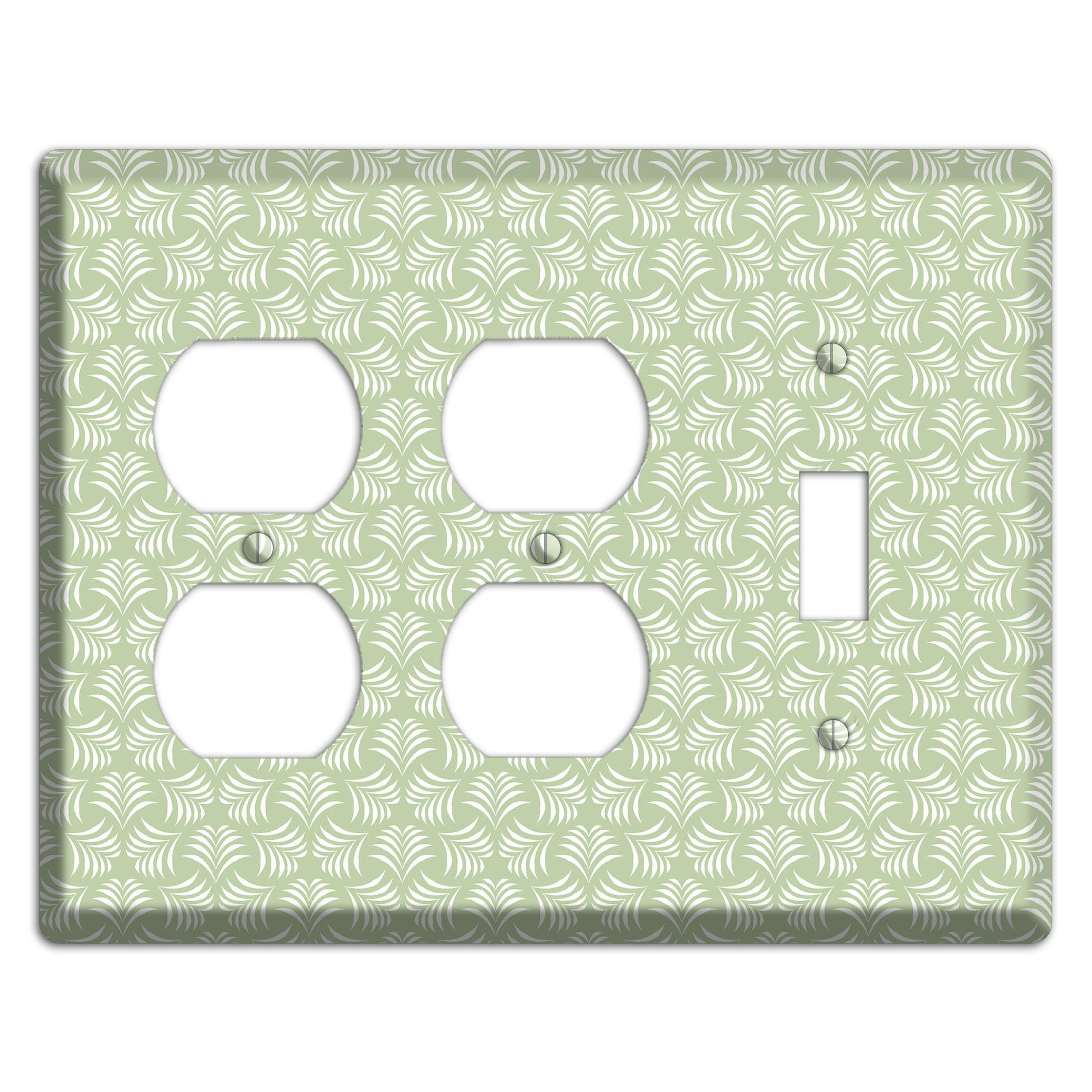 Leaves Style V 2 Duplex / Toggle Wallplate