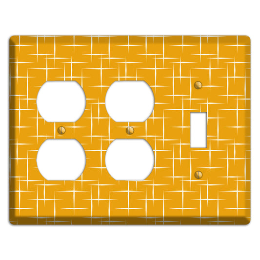 Orange Atomic 2 Duplex / Toggle Wallplate