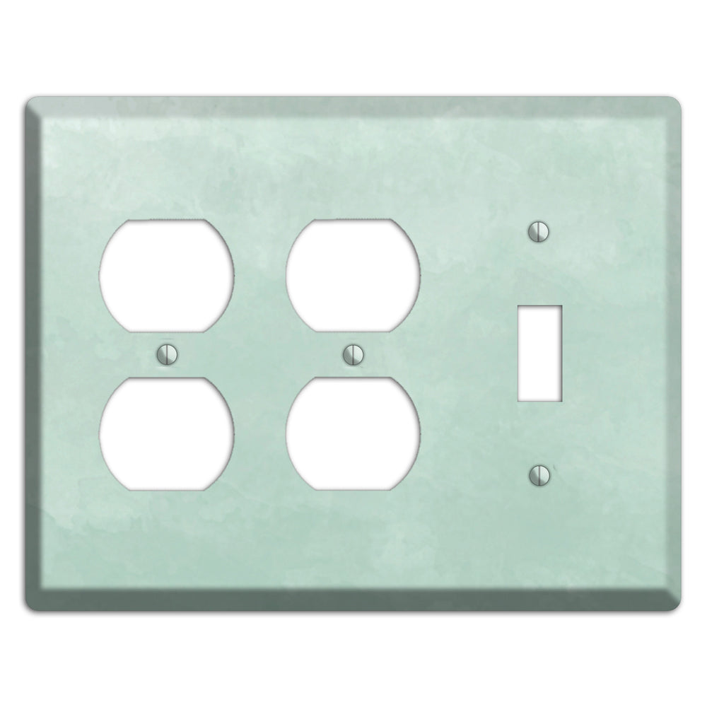 Sea Foam Green Ombre 2 Duplex / Toggle Wallplate