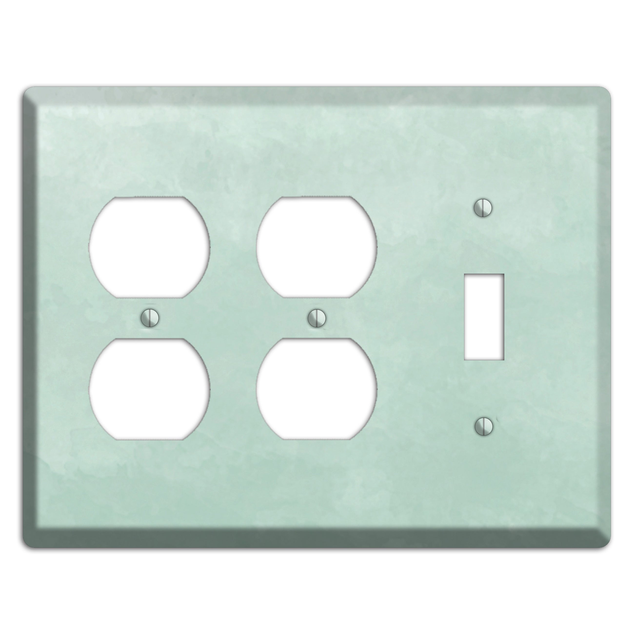 Sea Foam Green Ombre 2 Duplex / Toggle Wallplate