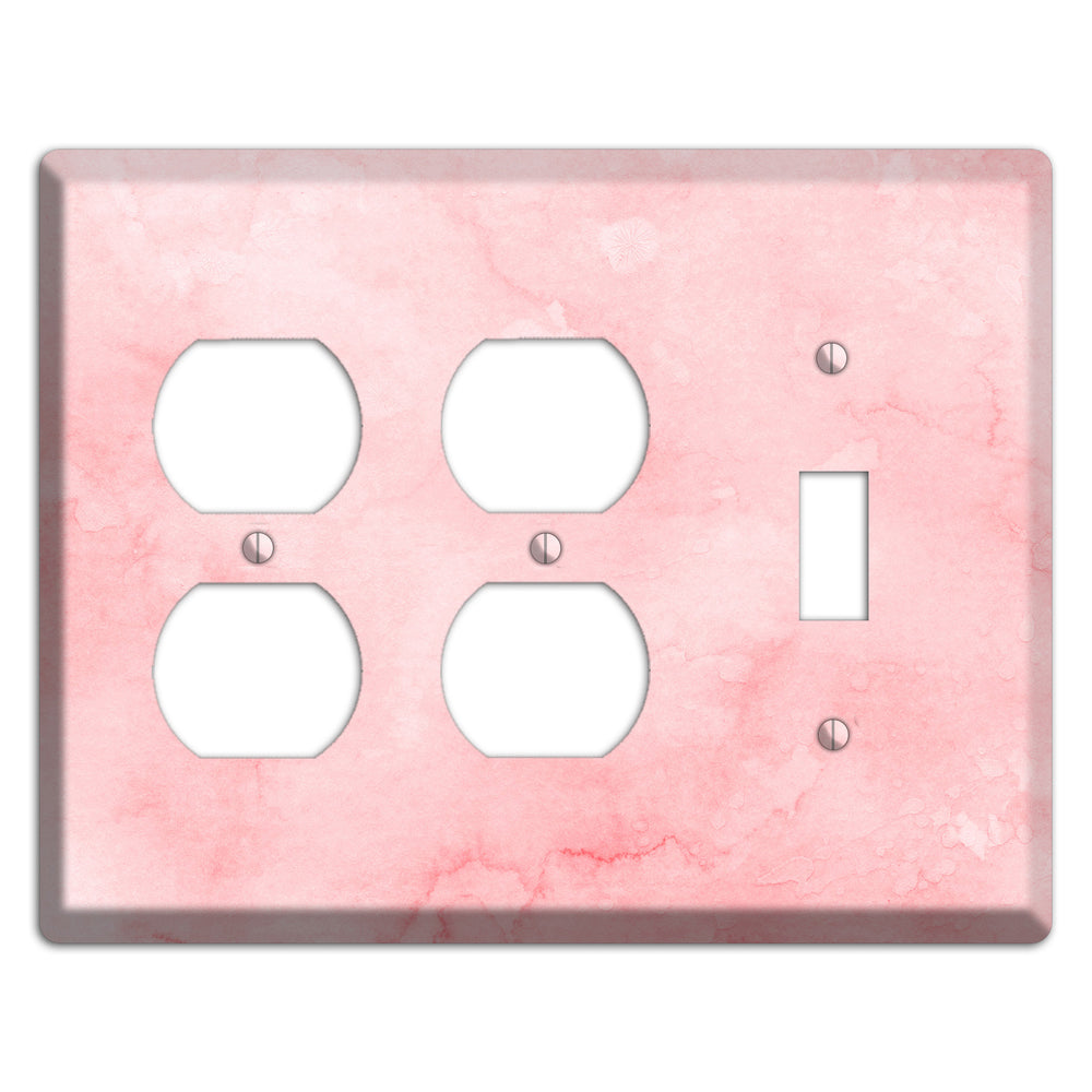 Mandys Pink Soft Coral 2 Duplex / Toggle Wallplate