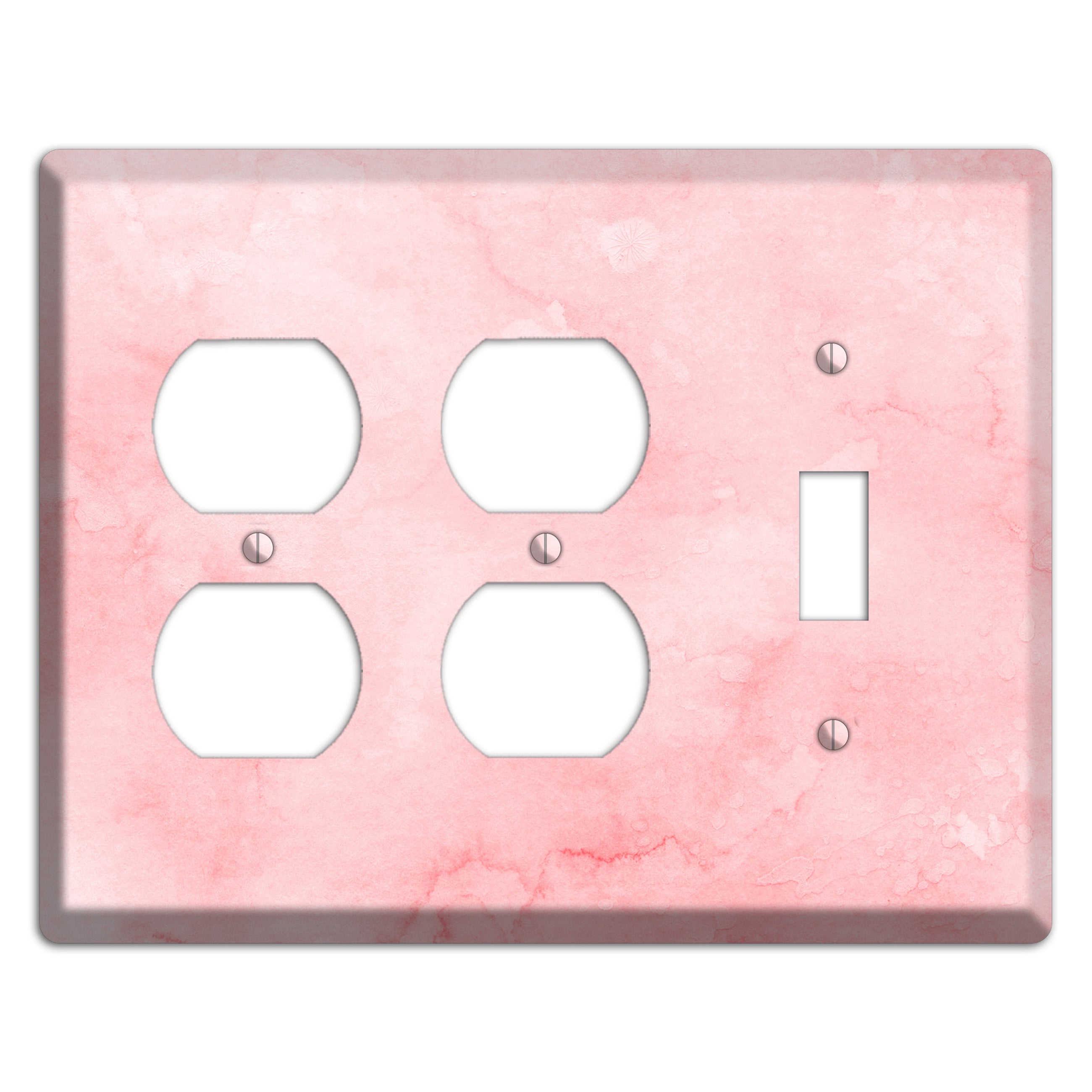 Mandys Pink Soft Coral 2 Duplex / Toggle Wallplate