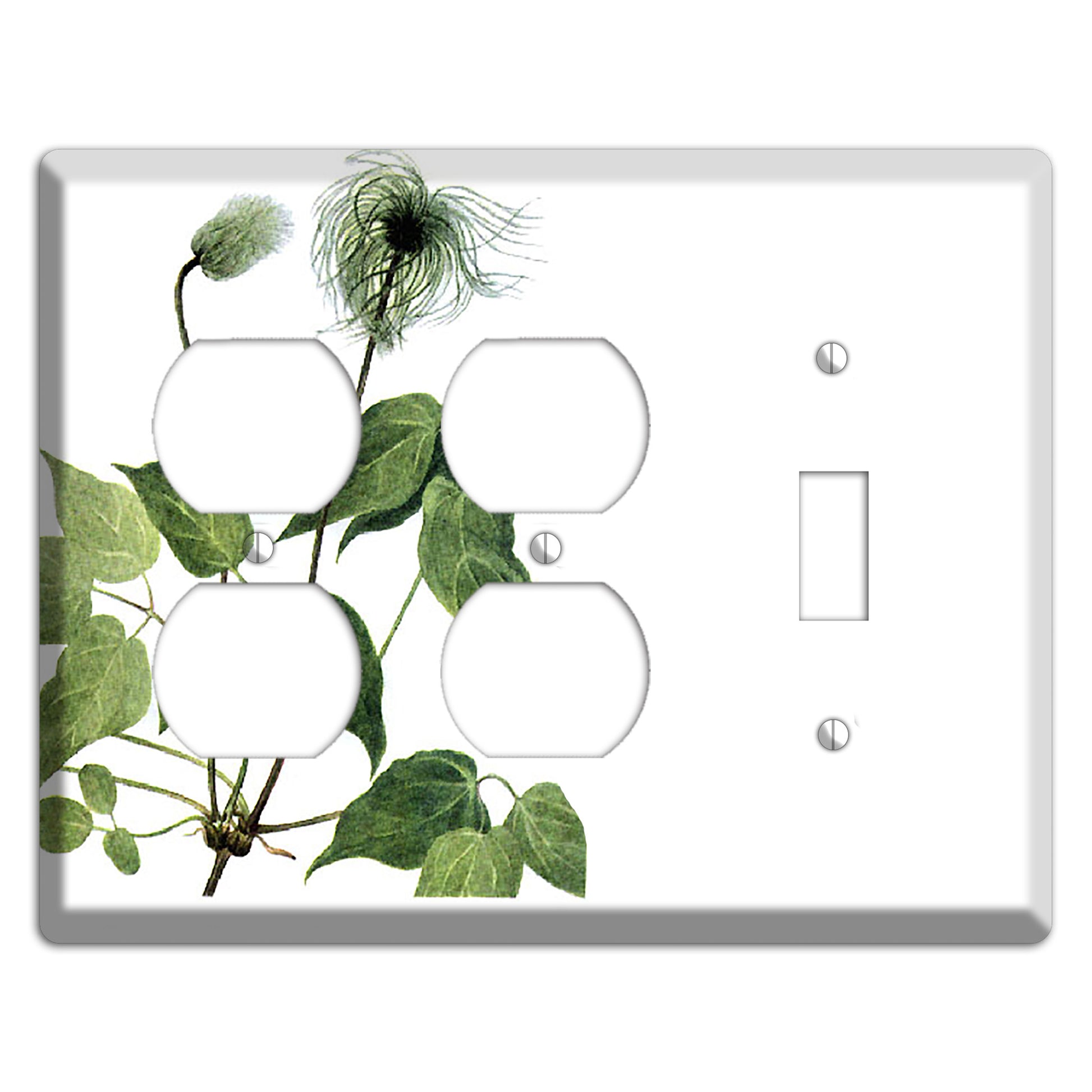 Clamatis Columbiana 2 Duplex / Toggle Wallplate