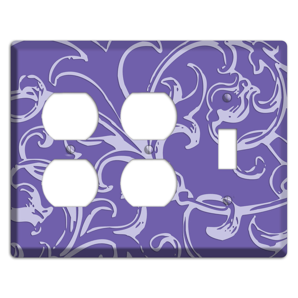 Victorian Light Purple 2 Duplex / Toggle Wallplate