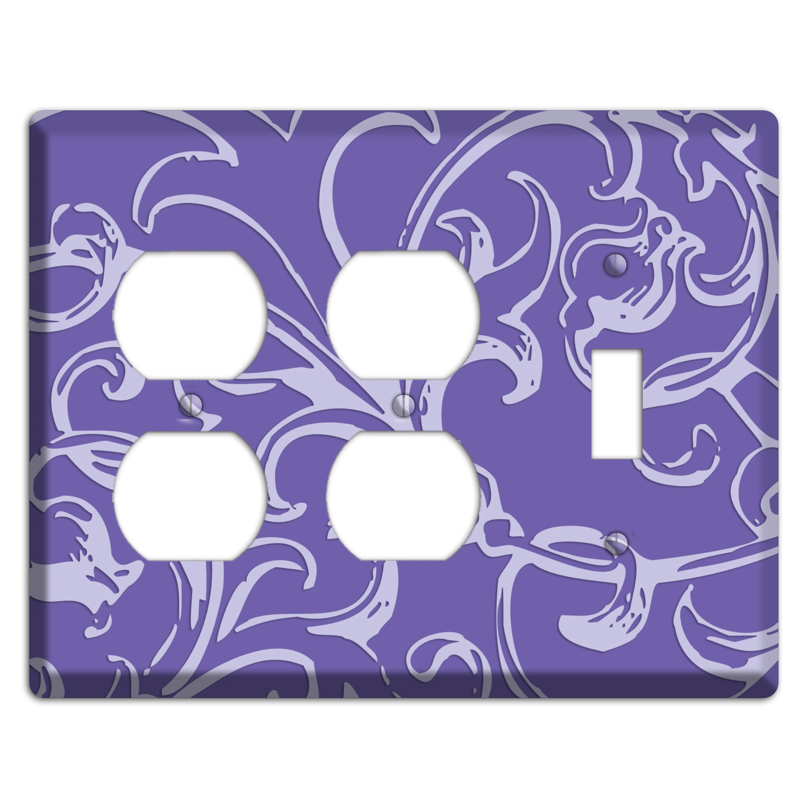 Victorian Light Purple 2 Duplex / Toggle Wallplate