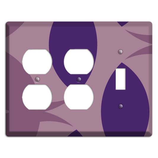 Purple Abstract 2 Duplex / Toggle Wallplate