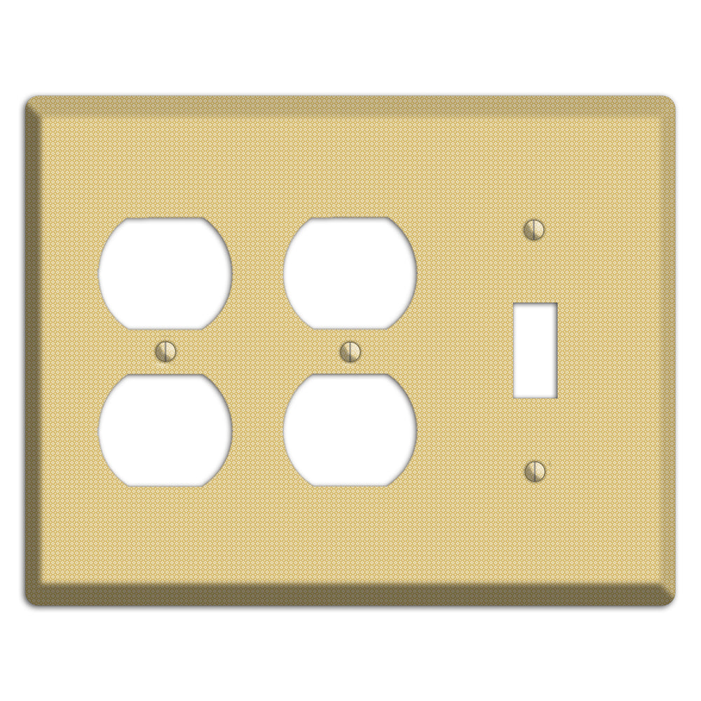 Khaki Weave 2 Duplex / Toggle Wallplate