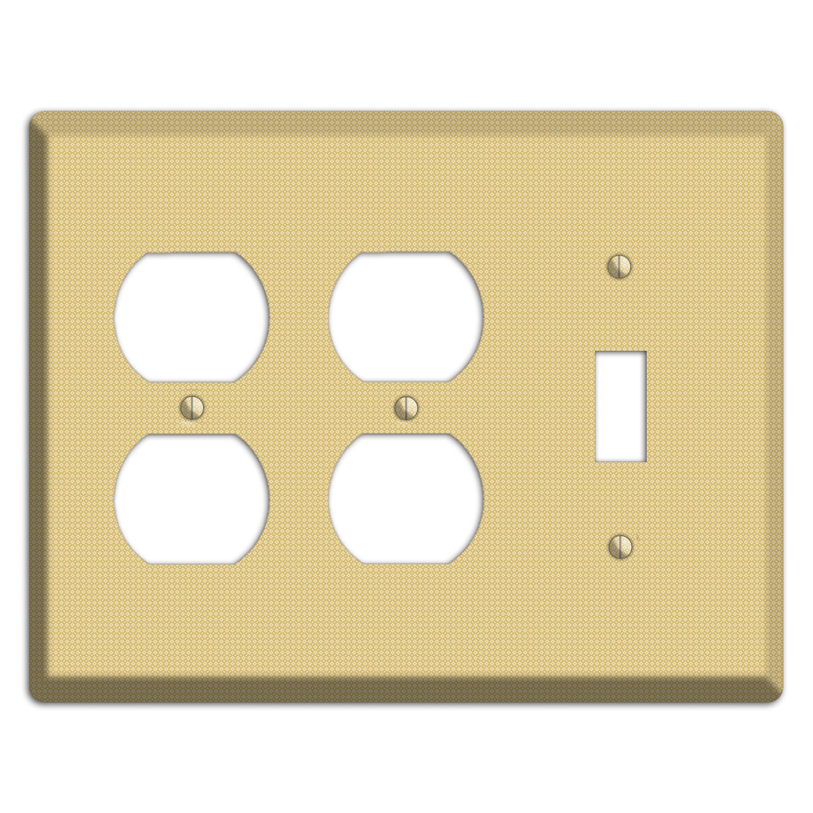 Khaki Weave 2 Duplex / Toggle Wallplate