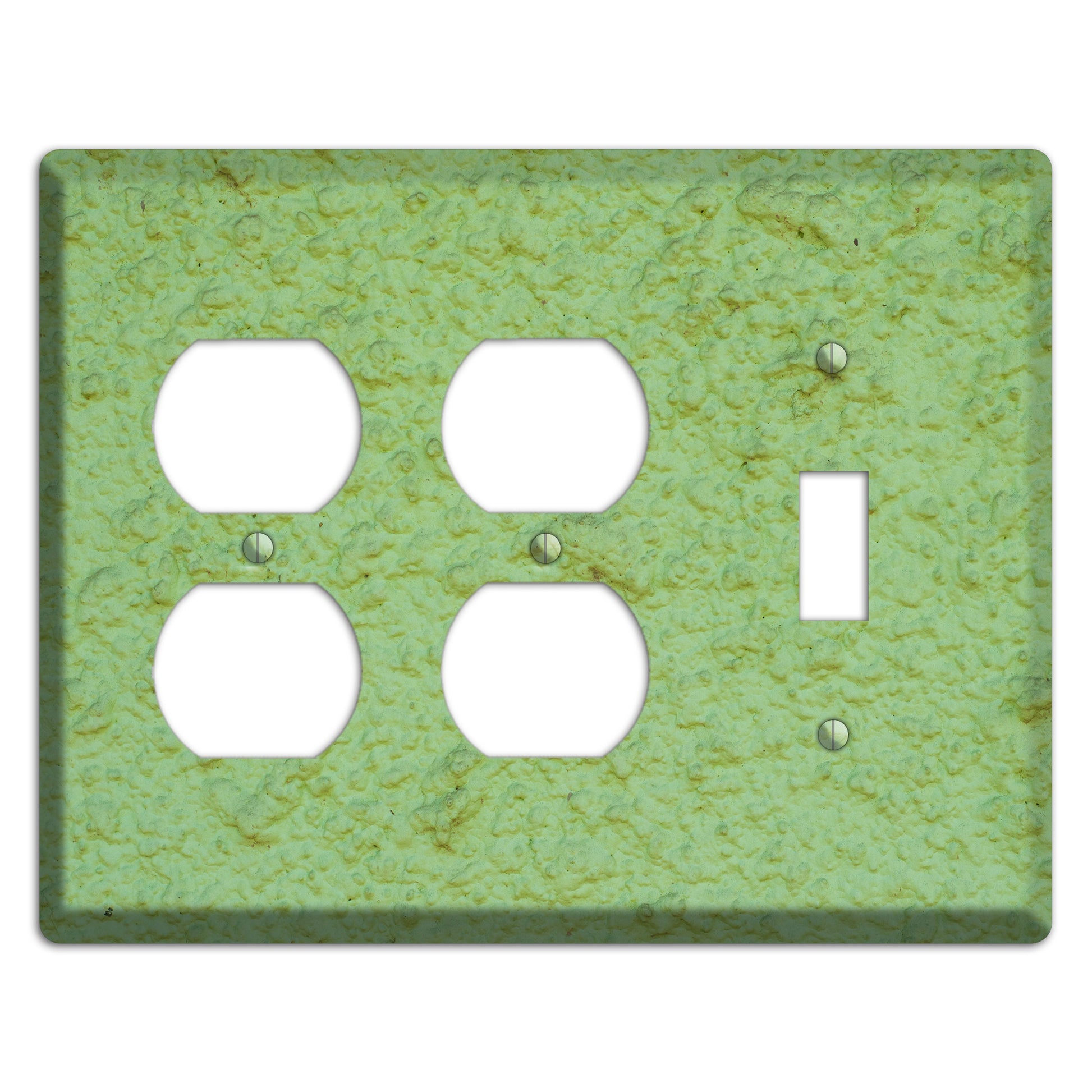 Green Concrete 2 Duplex / Toggle Wallplate