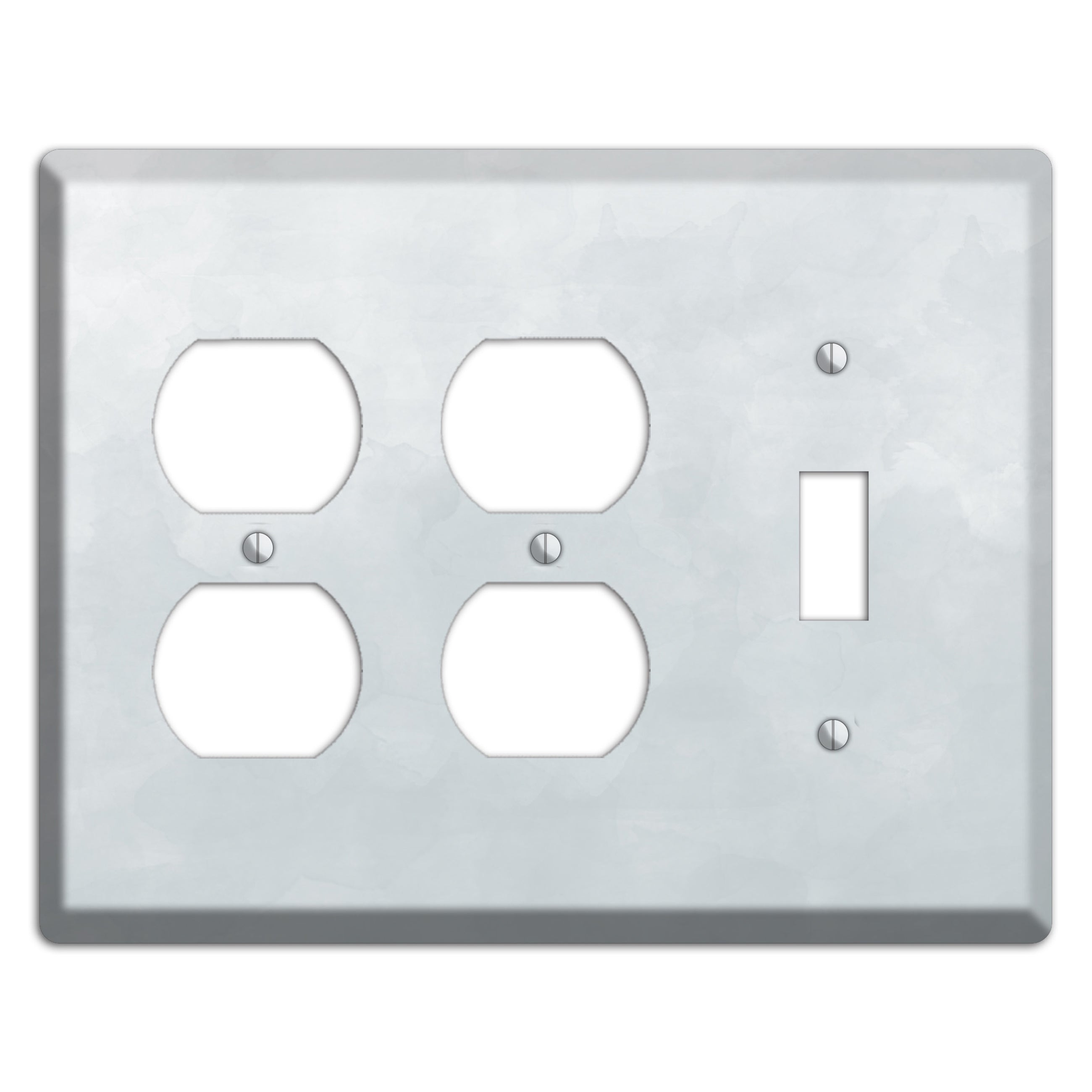 Gray Ombre 2 Duplex / Toggle Wallplate