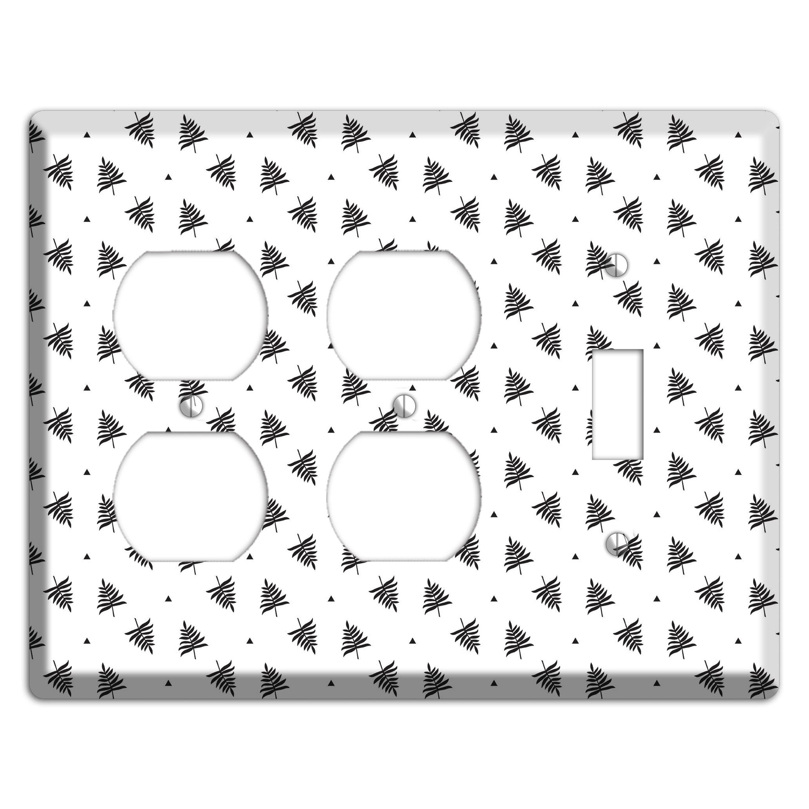 Leaves Style L 2 Duplex / Toggle Wallplate