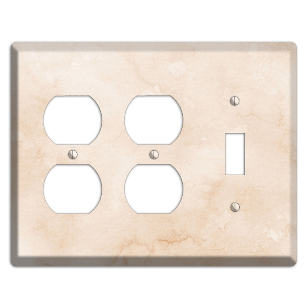 Janna Neutral Texture 2 Duplex / Toggle Wallplate